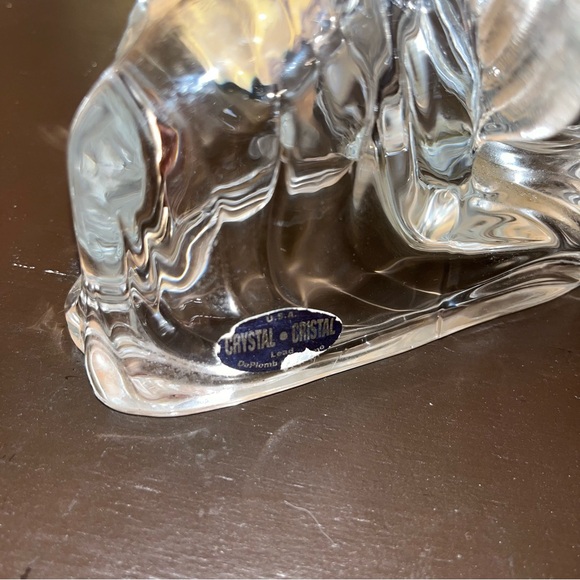 Set of 3 Lead Crystal Kneeling Praying 🙏 Angel Candle Holder USA 6”x 6” tall - Picture 3 of 6